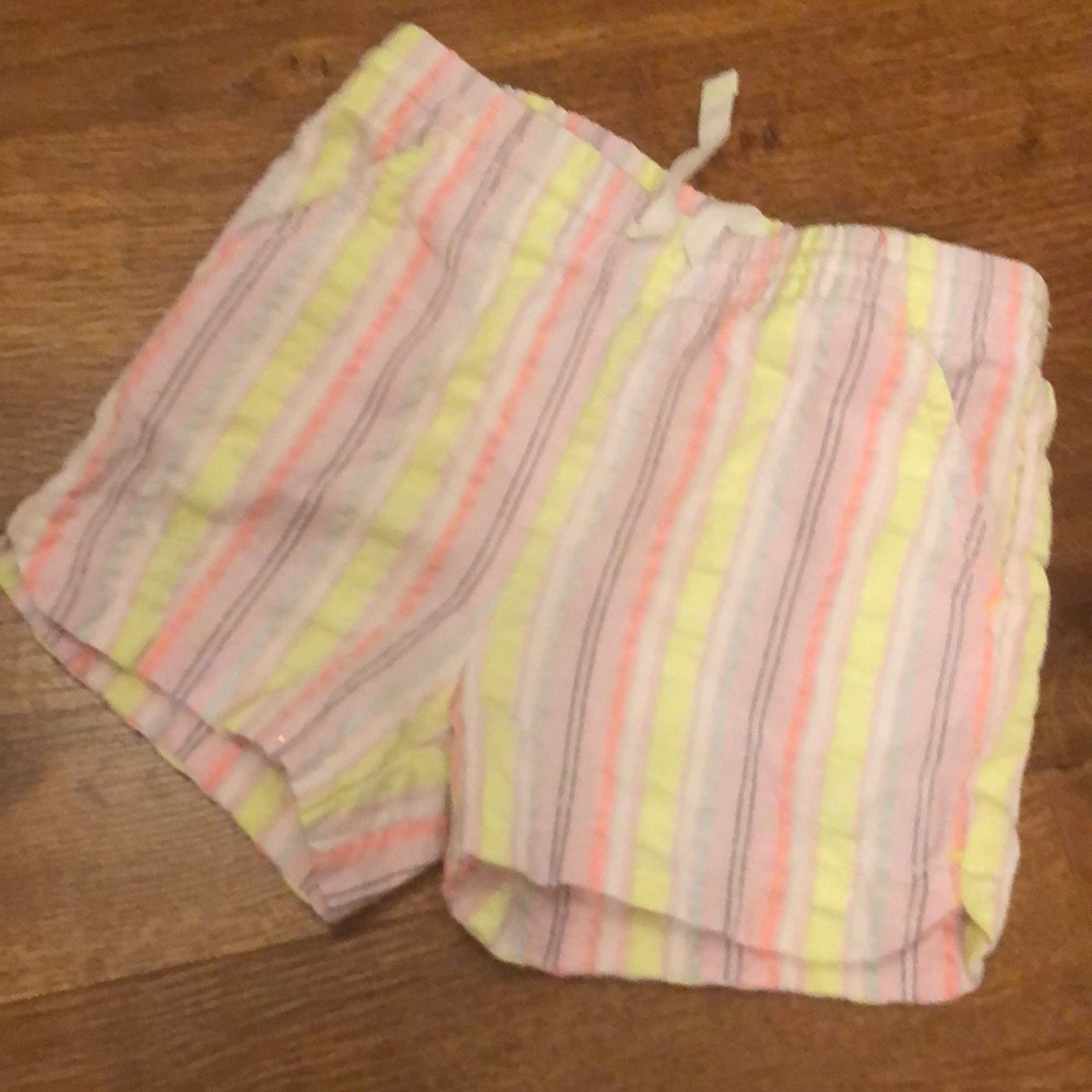 Cat & Jack Neon striped stretch waist shorts in size 2T